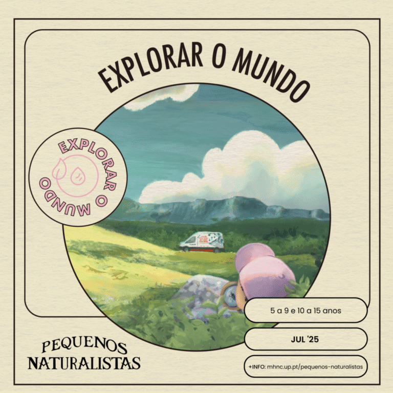 Foto de Capa do Programa "Pequenos Naturalistas", promovido pelo MHNC.UP